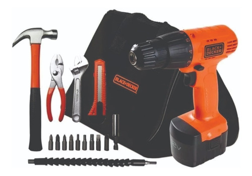 Taladro Inalambrico 12v Black&decker+accesorios Cd121ka