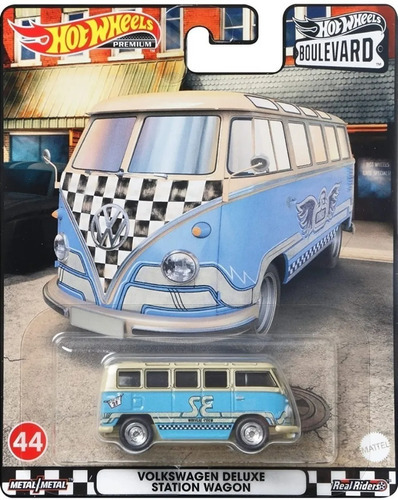 Hot Wheels Boulevard Volkswagen Deluxe Station Wagon 1:64 Color Azul