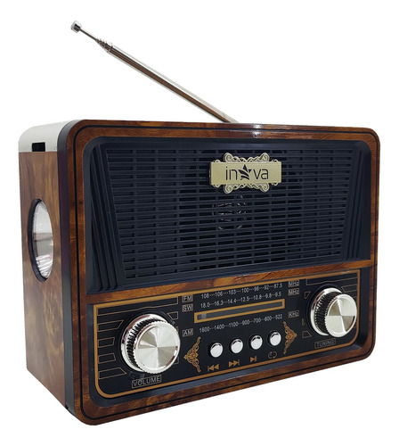 Caixa De Som Portátil Bluetooth Rádio Sem Fio Retrô Vintage