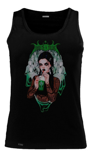 Camiseta Esqueleto Merlina Addams Touch Me & You Die Sbo