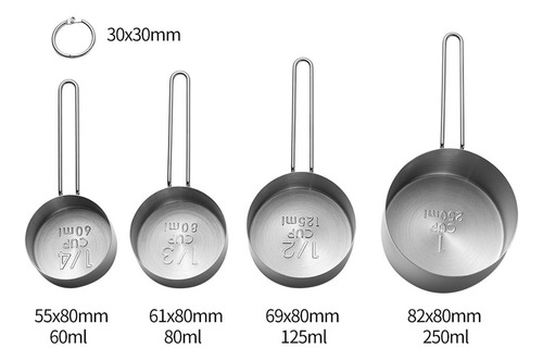 Juego De Cucharas Medidoras De Alimenticio, Cuchara