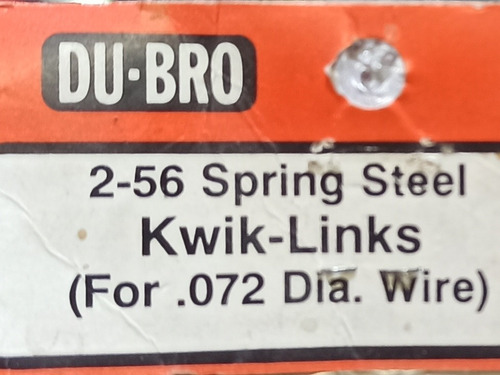Imagen 3 de 6 de Du Bro Spring Steel Kwik Links Para Servos Enlaces Control
