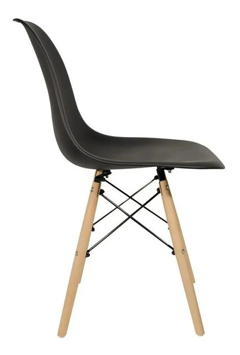 Imagen 3 de 10 de Sillas Eames Patas De Madera 4 Gardenlife Reforzadas Living