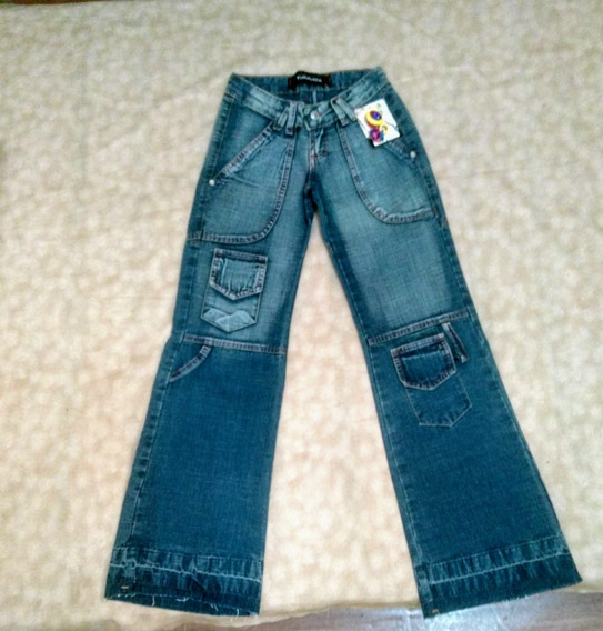 calça flare jeans juvenil