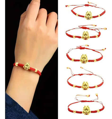 Pulsera Dragón D La Suerte Protección Prosperidad Abundancia