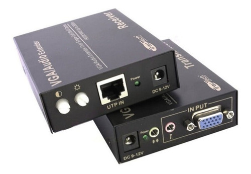 Extensor Vga Vía Ethernet Transmisor Y Receptor Trautech