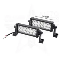 Comprar Barras Rectas 12 Leds Hiperleds 36w 12v 18cm Par Iol 