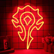 Comprar Letreros De Neón World Of Warcraft Logo Horda - Decoración P