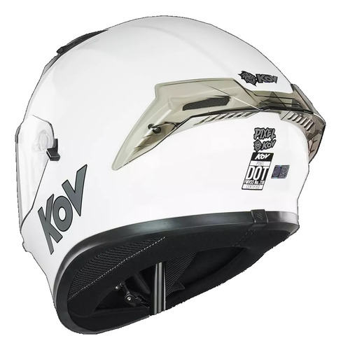 Casco Kov Integral Pixel Blanco Brillante Dota M 57-58 Color Blanco