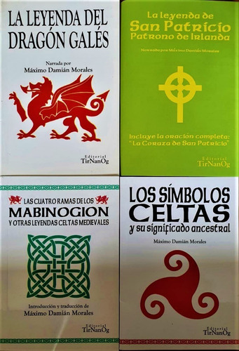 4 Libros Mitología Celta Tirnanog San Patricio Símbolos