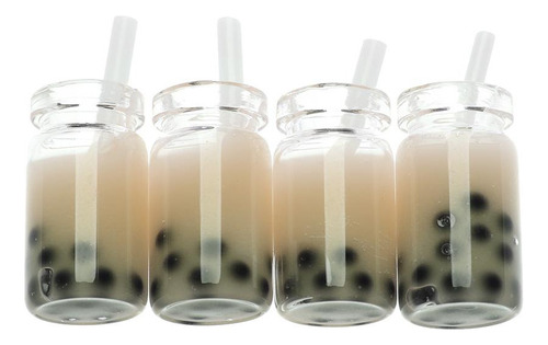 Botella De Bebidas De Simulación, Mini Resina, Leche, Comida