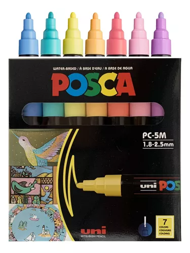 Uni Posca paquete de marcadores de todos los colores