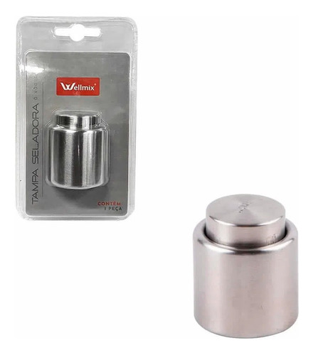 Tampa Seladora Vinho Espumante Vácuo Pressão Inox