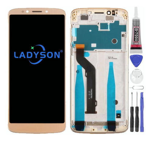 Pantalla Lcd Con Marco Para Motorola Moto E5 Plus Xt1924-1/5