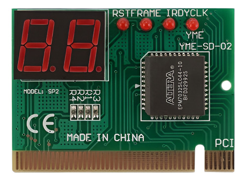 2digit Pc Pci Placa Base Diagnóstico Tester Post Encendido E