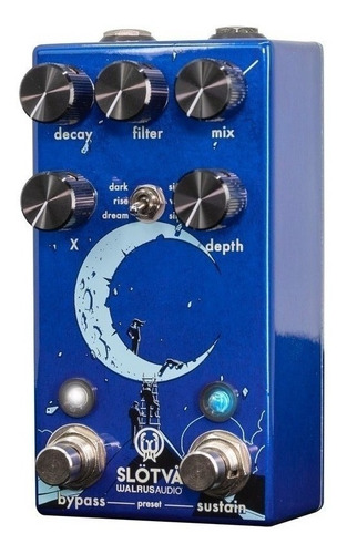 Pedal de efeito Walrus Audio Slötvå azul