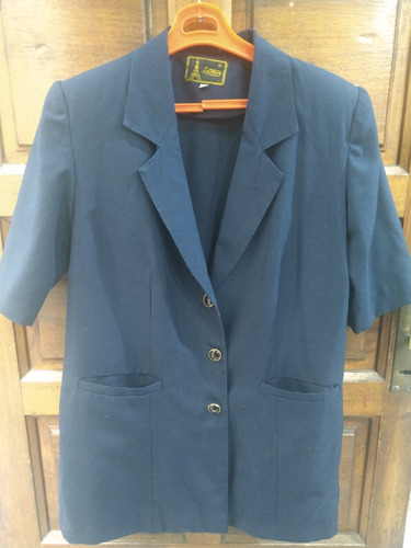 Saco Blazer Azul Retro Vintage 