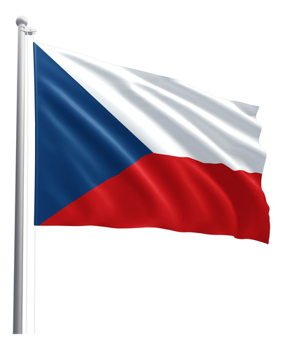 Bandeira Da República Tcheca Em Tecido Oxford 100% Poliéster