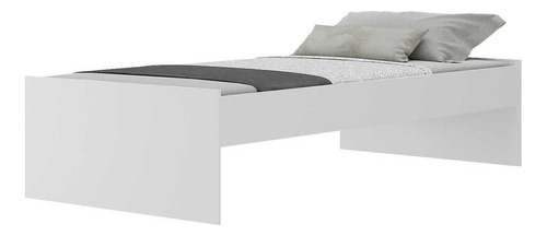 Cama De Solteiro C/ Colchão Dublin Multimóveis Mp4039 Branca