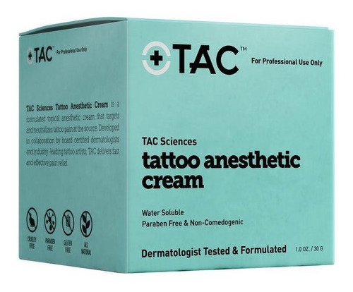 Crema Anestesia Para Tatuar Tac 1oz Sc