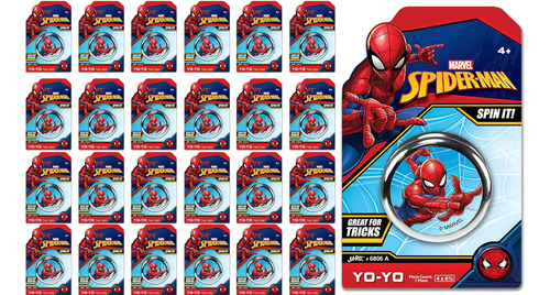 Ja-ru Marvel Spiderman Yoyo Principiante (24 Yoyos) Superhér