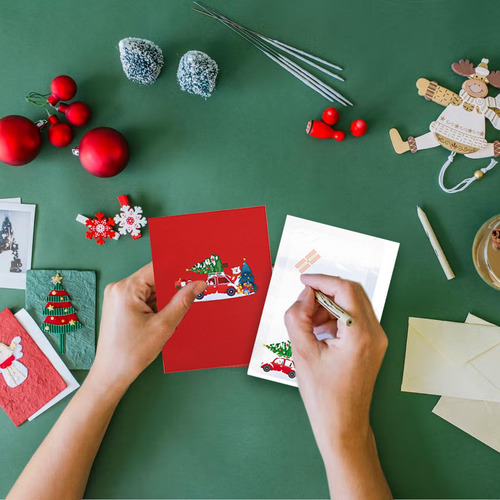 Tarjetas De Navidad 3d Tarjetas De Felicitación Emergentes T