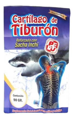 Cartílago De Tiburón En Polvo Pack X 12 Sobres De 90 Gr C/u