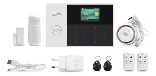 Alarma Kit  Wifi + Gsm Inalambrica + Cableada + Accesorios