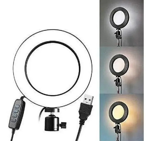 Aro De Luz Led 33 Cm + Tripode 2.1m Altura + Soporte Celular