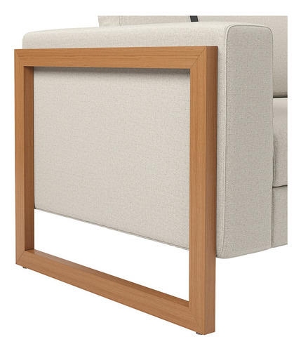 Sofá Living 3 Lugares Lin 180cm No Linho Várias Cores