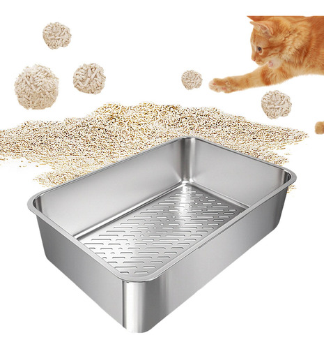 Caja De Para Gatos, Bandeja De Para Mascotas, Arenero Con C
