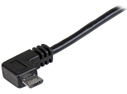 Cable Micro Usb Con Ángulo Derecho Startech 1 Metro Color Negro