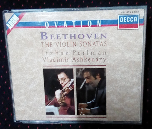 Perlman Ashkenazy Beethoven The Violin Sonatas 4 Cds / Kkt