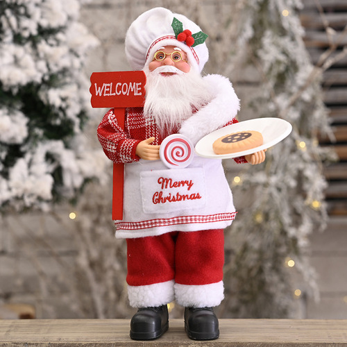 Figura De Escritorio De Decoración De Papá Noel De Navidad R