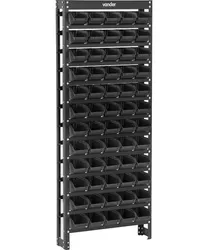 Comprar Estante Metálica Com Gavetas Modelo Prático 60/3 Cor Preto no Mercado Livre