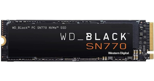 Ssd Western Digital Sn770 Nvme, 500gb, Pci Express 4.0, M.2 Color Negro