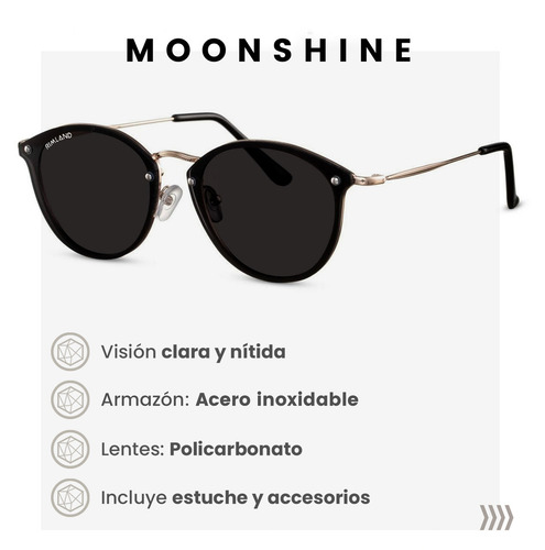 Anteojos de sol Rimland Sol Moonshine Lente negra