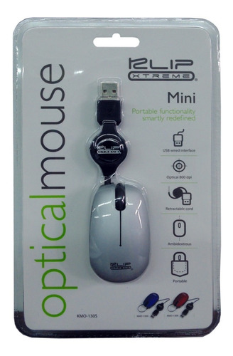 Mouse Optico Mini Retractil Klipx Usb Platanuevo Sellado Ori