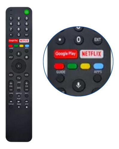 Kit de control de TV compatible con Sony RMF-TX500b XBR-55x855G X95 2
