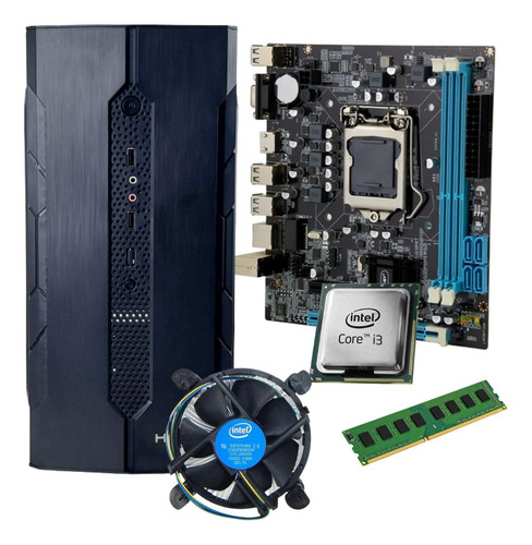 Pc Cpu Intel I3 3220 Placa H61 8gb Ssd 240gb