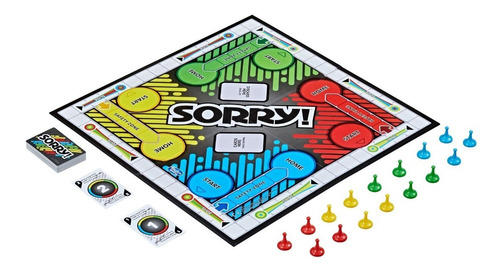 Imagen 3 de 4 de Juego De Mesa Sorry! Hasbro Clásico Estrategia +6
