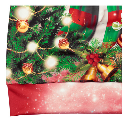 Jersey De Cuello Redondo Con Estampado Digital 3d De Perro De Navidad