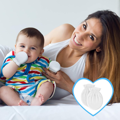 12 Pares De Manoplas Para Bebés Recién Nacidos, Manoplas Uni