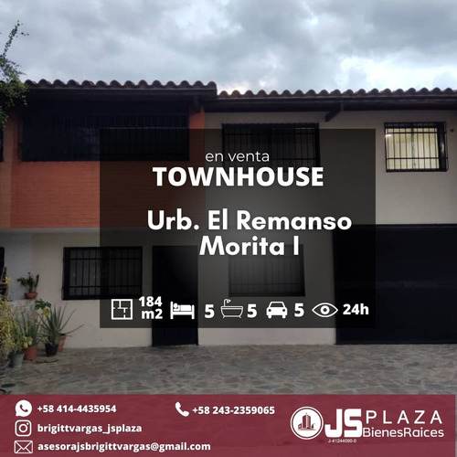 Imagen 1 de 13 de En Venta Exclusivo Townhouse Urb. Villas El Remanso La Morita I 04144435954