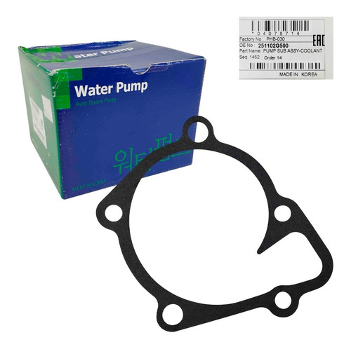 Imagen 9 de 10 de Bomba Agua Kia Optima 2.0 2005 2006 2007 Original