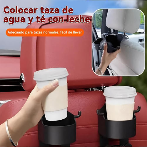 Para 2 En 1 Porta Vasos Automovil,gancho Para Asiento De