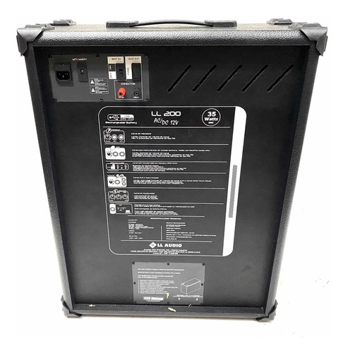 Caixa De Som Multiuso Amplificada Recarregavel Ll200usb 12v