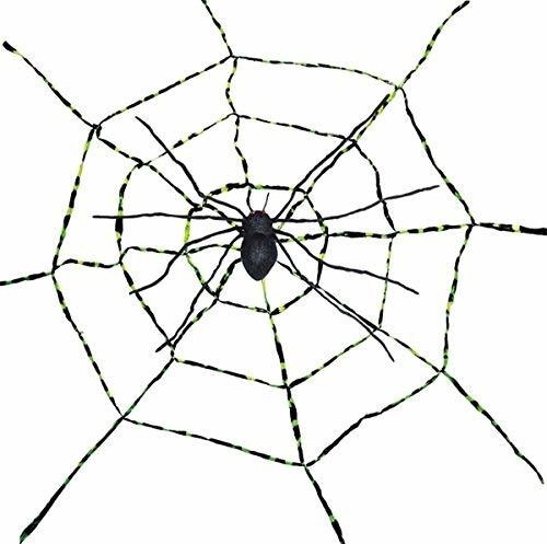 Morris Costumes - Spiderweb Con La Araña - 5 Pies De Diámetr