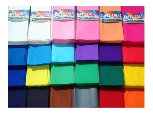 Papel Crepe Colores Surtido A Elección - Pack X 20 Unidades