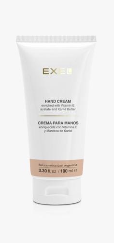 Crema Para Manos Karite Silicona Vitamina E Exel X 100gr